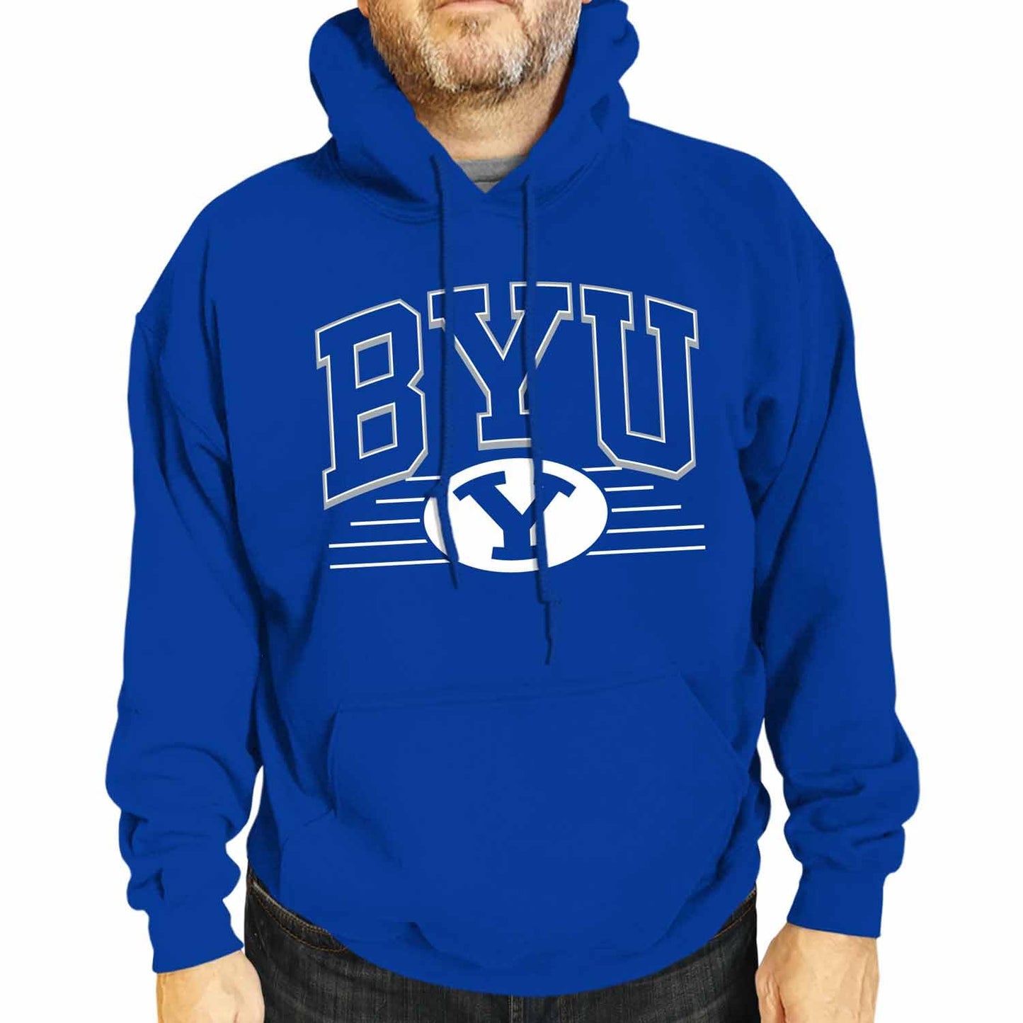 Campus Colors NCAA Overtime Classics Hooded Fleece Sweatshirt - Men Women | Officially licensed NCAA hoodie - unisex cotton poly fleece - kangaroo pocket - machine washable - S to 2XL