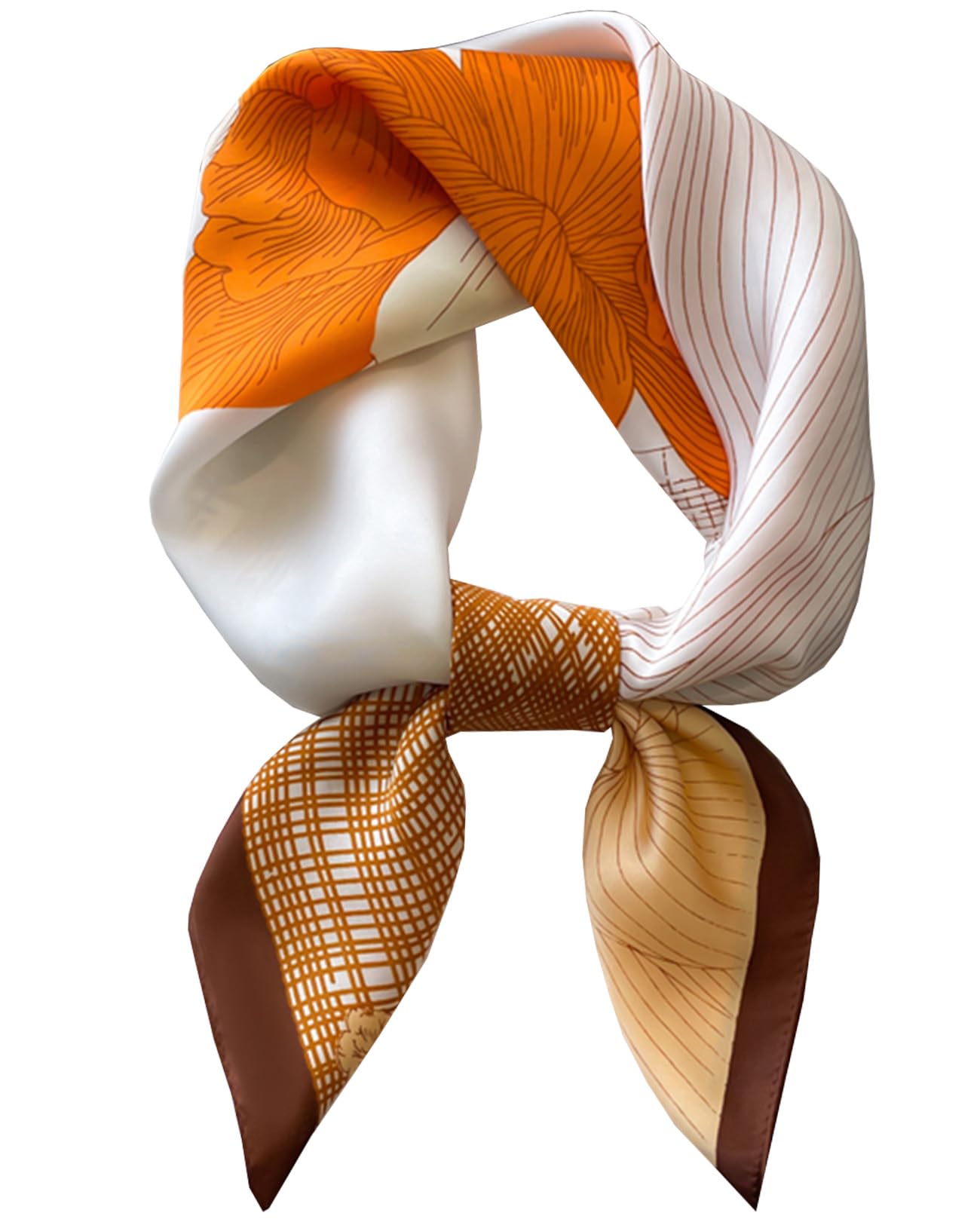 Satin Bandana Headscarf for Women Silky Hair Scarves for Fashion Lightweight