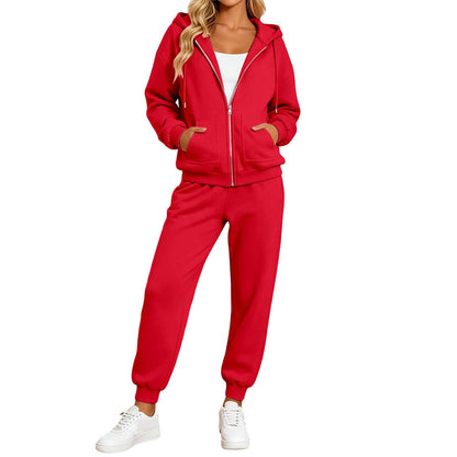 Jogger Sets For Women 2 Piece Zip Up Hoodie And Joggers Baggy Sweatsets