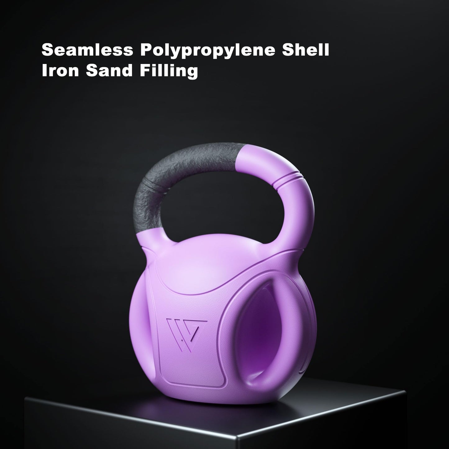 RUNWE 3 Handle Kettlebells Weight - Weight for Women Options 5, 10, 15 and 20 LB for Russian Twists AB Exercise, Weightlifting and Core Fitness Exercise Home Gym [Single in Sold]