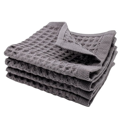 sea me at home Waffle Hand Towel – 100% Turkish Cotton, Quick-Dry, Soft and Absorbent Bathroom Towel (White)