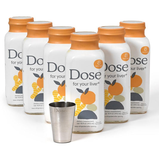 Dose for Your Liver Cleanse Detox & Repair, Made with Organic Milk Thistle Supplement with Turmeric, Dandelion, Ginger, and Orange, Supports Healthy Liver Function,16oz Bottle, 3 Pack (3 Week Supply)