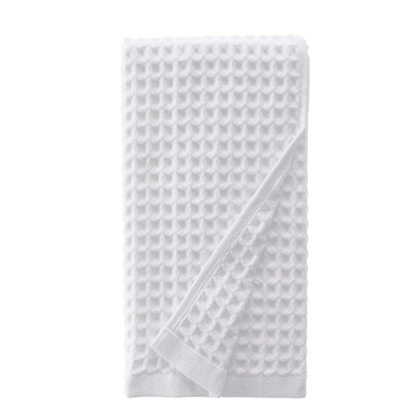 sea me at home Waffle Hand Towel – 100% Turkish Cotton, Quick-Dry, Soft and Absorbent Bathroom Towel (White)