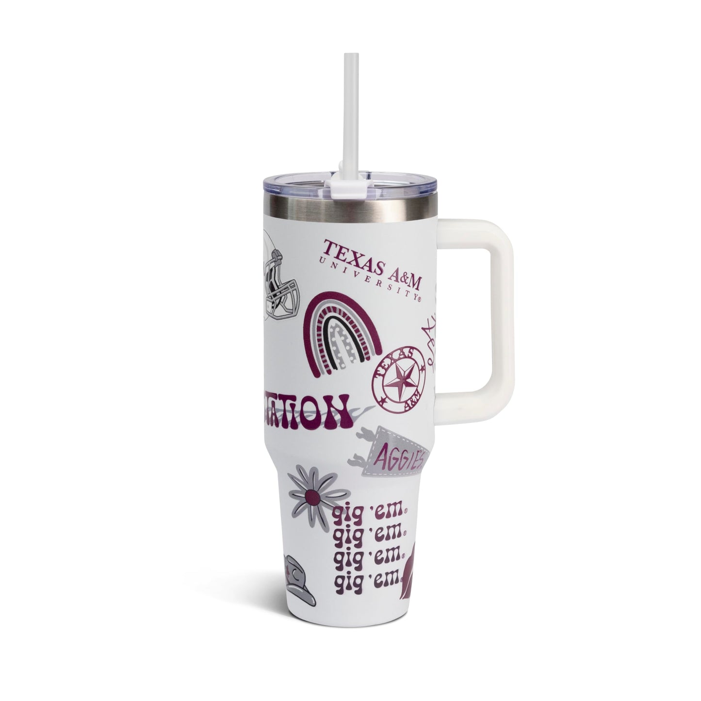 The Memory Company Officially Licensed NCAA - Texas A&M University 40oz Team Spirit Game Day Tumbler