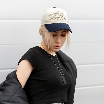 Baseball Mama Trucker Hat- 3D Embroidered Mama Adjustable Cotton Baseball Caps for Women