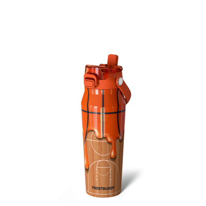 Frost Buddy 24oz Insulated Water Bottle - Straw & Chug Lid - Leak-Proof | Sip-or-chug dual lid | Ice-cold for 24+ hours | Cup-holder friendly