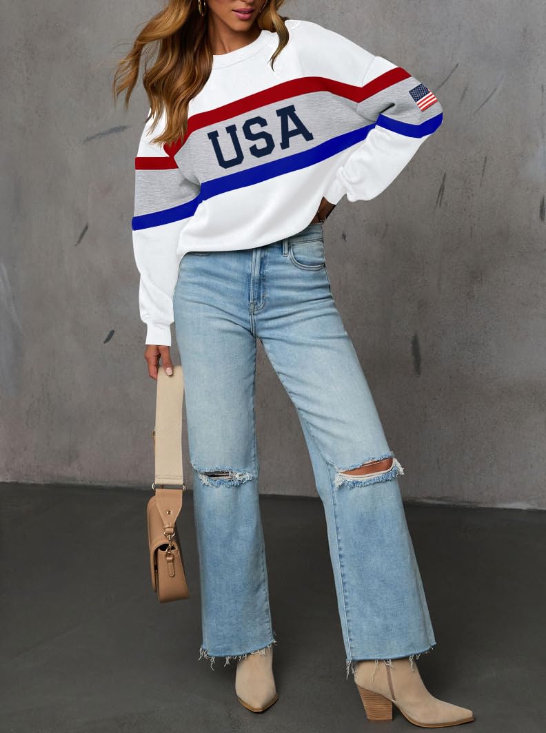 LEEDYA Women USA Sweatshirt