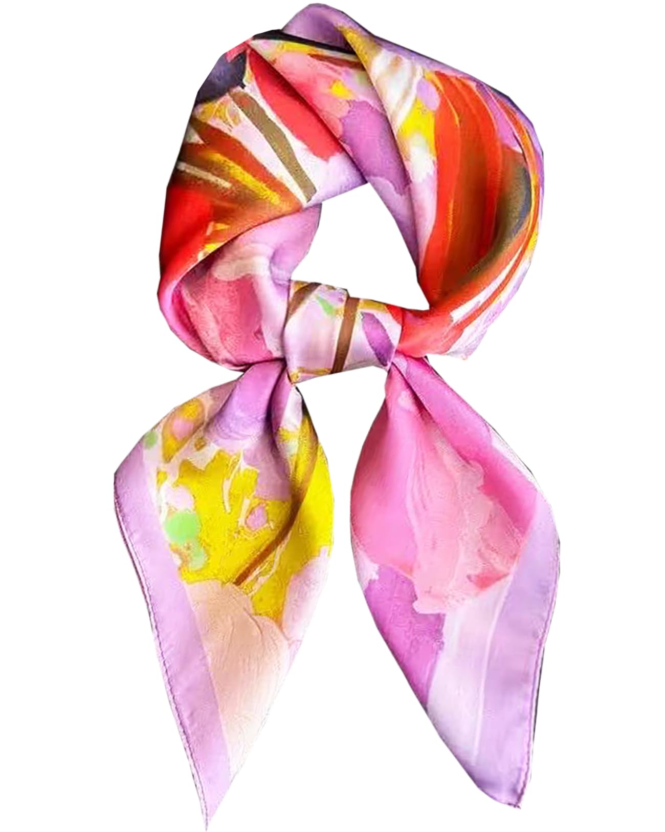 Saiusloa Neck Scarf For Womens Silky Head Scarves Hair Bandanas Square Scarf Fashion Accessories lightweight