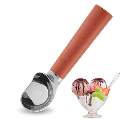 Heated Ice Cream Scoop Rechargeable, Electric Warming Ice Cream Scooper with LED Display, Heats to 158°F for Hard Ice Cream, Easy for Seniors & Kids, IP67 Waterproof (White, 2 oz)