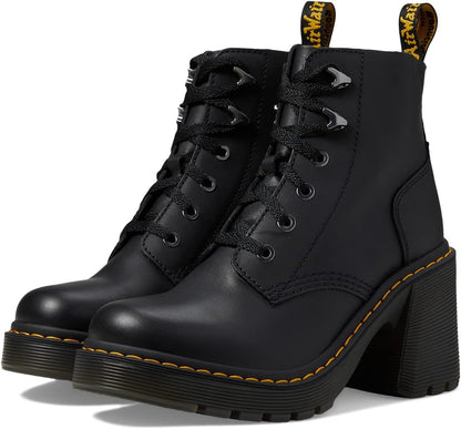 Dr. Martens Women's Jesy Leather Heeled Lace Up Boot
