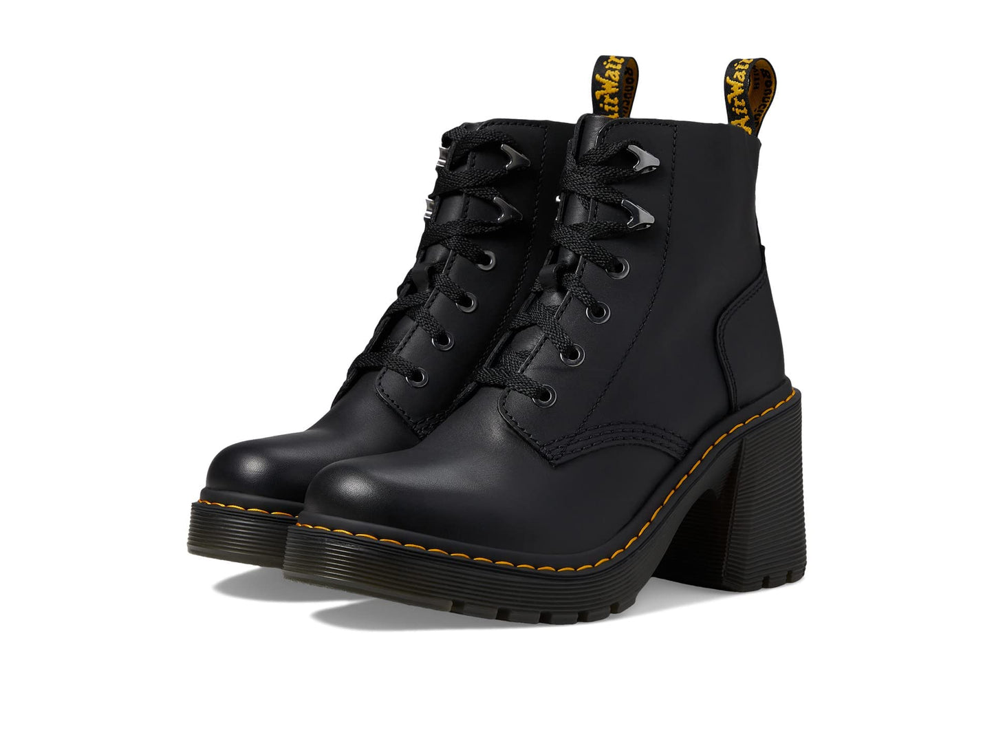 Dr. Martens Women's Jesy Leather Heeled Lace Up Boot
