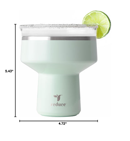 REDUCE Saltini 16oz Margarita Tumbler - Insulated Cocktail Glass - 4 Pack