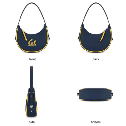 NCAA Crescent Shoulder Bag for Women, Half Moon Clutch Purses for Birthday/Graduation Gifts