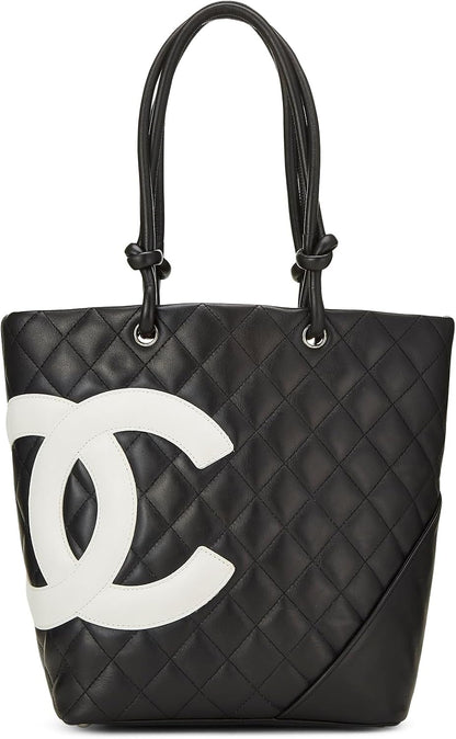 WHAT GOES AROUND COMES AROUND Women's Pre-Loved Chanel Calfskin Cambon Small Tote Bag