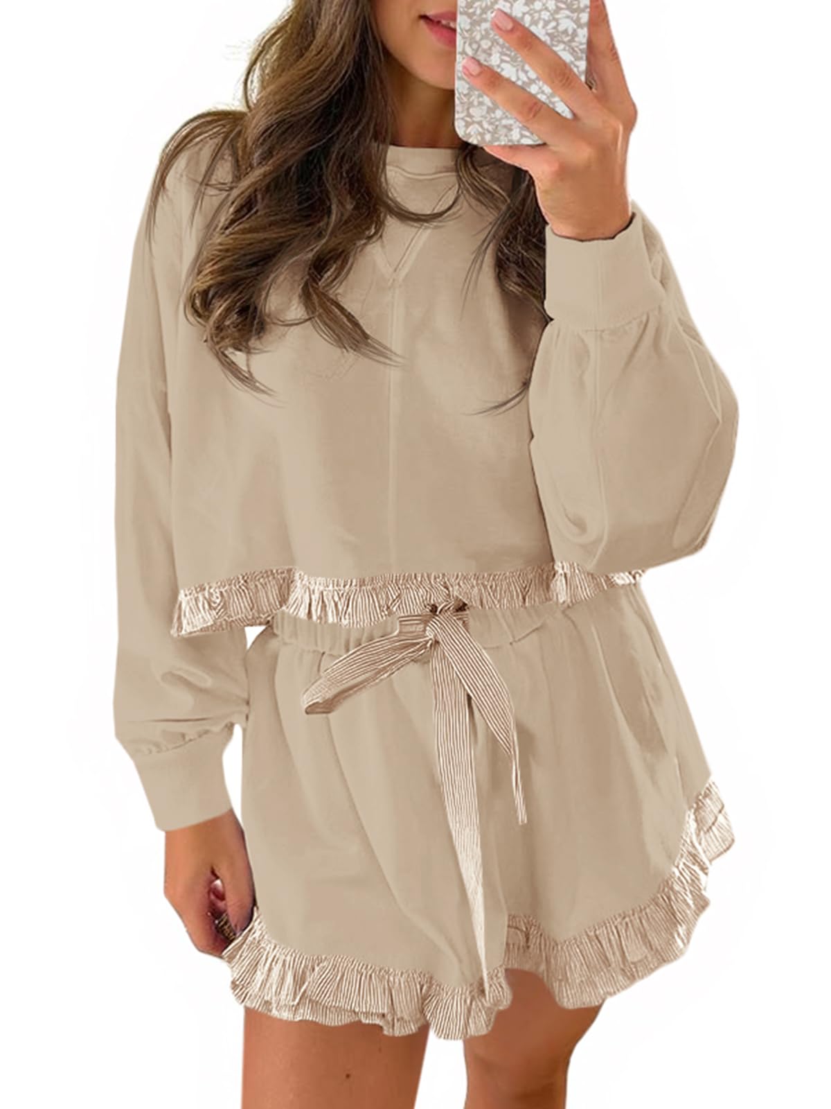 Fisoew Women's 2 Piece Lounge Set