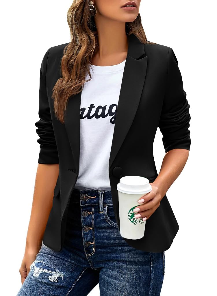 huatandis Women's Business Casual Blazer