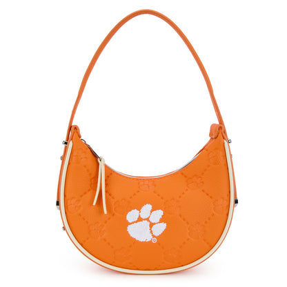 NCAA Crescent Shoulder Bag for Women, Half Moon Clutch Purses for Birthday/Graduation Gifts
