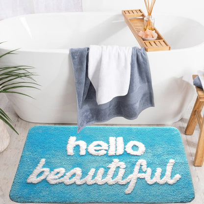 Evovee Hello Beautiful Bath Mat