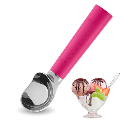 Heated Ice Cream Scoop Rechargeable, Electric Warming Ice Cream Scooper with LED Display, Heats to 158°F for Hard Ice Cream, Easy for Seniors & Kids, IP67 Waterproof (White, 2 oz)