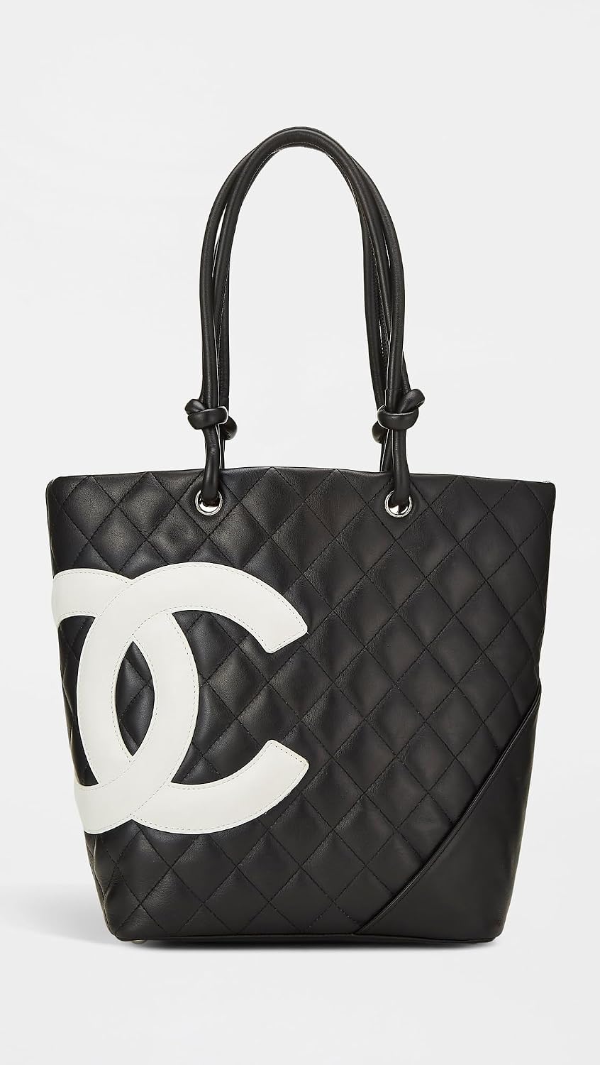 WHAT GOES AROUND COMES AROUND Women's Pre-Loved Chanel Calfskin Cambon Small Tote Bag