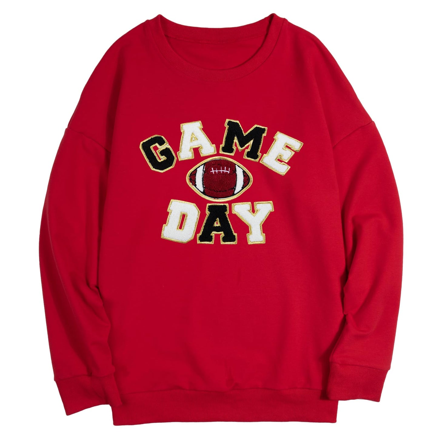 FLOYU Women Sunday Funday Sweatshirt Cute Football Graphic Pullover Game Day Weekend Tops Casual Football Season Shirt