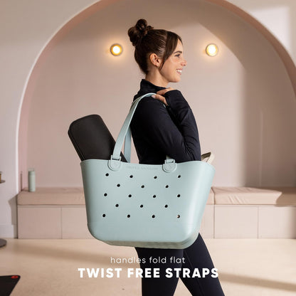 Simple Modern Waterproof Rubber Beach Bag | Large | Black