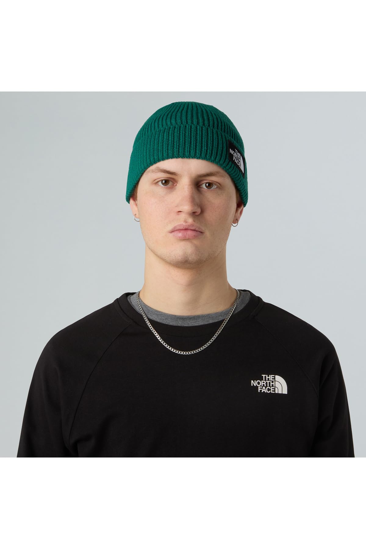 THE NORTH FACE TNF Logo Box Cuffed Beanie | Classic Fit, Rib Knit Winter Hat for Men & Women