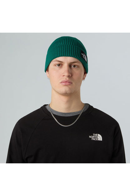THE NORTH FACE TNF Logo Box Cuffed Beanie | Classic Fit, Rib Knit Winter Hat for Men & Women