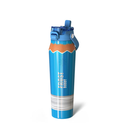 Frost Buddy 24oz Insulated Water Bottle - Straw & Chug Lid - Leak-Proof | Sip-or-chug dual lid | Ice-cold for 24+ hours | Cup-holder friendly