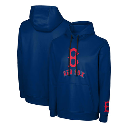 FOCO MLB Men's Official Cooperstown Primary Logo Wordmark Polyester Pullover Hoodie Sweatshirt
