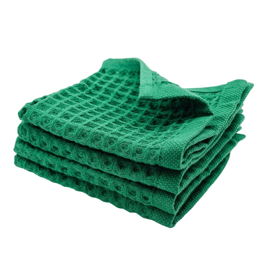sea me at home Waffle Hand Towel – 100% Turkish Cotton, Quick-Dry, Soft and Absorbent Bathroom Towel (White)