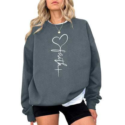 KIEKIECOO Faith Christian Sweatshirts