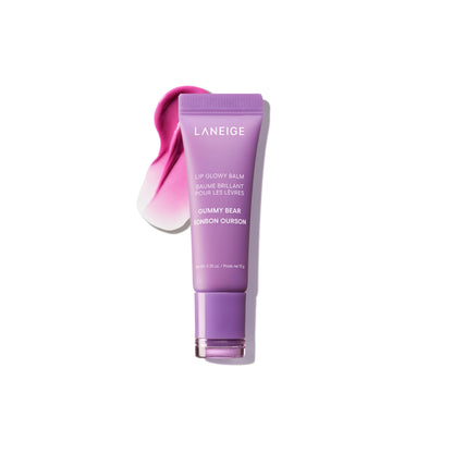 LANEIGE Lip Glowy Balm: Sheer Tinted Lip Treatment Balm Tube with Shea & Murumuru Butters for Hydrating, Moisturizing, Glossy, Non-Sticky Shine, Berry | Korean Skin Care