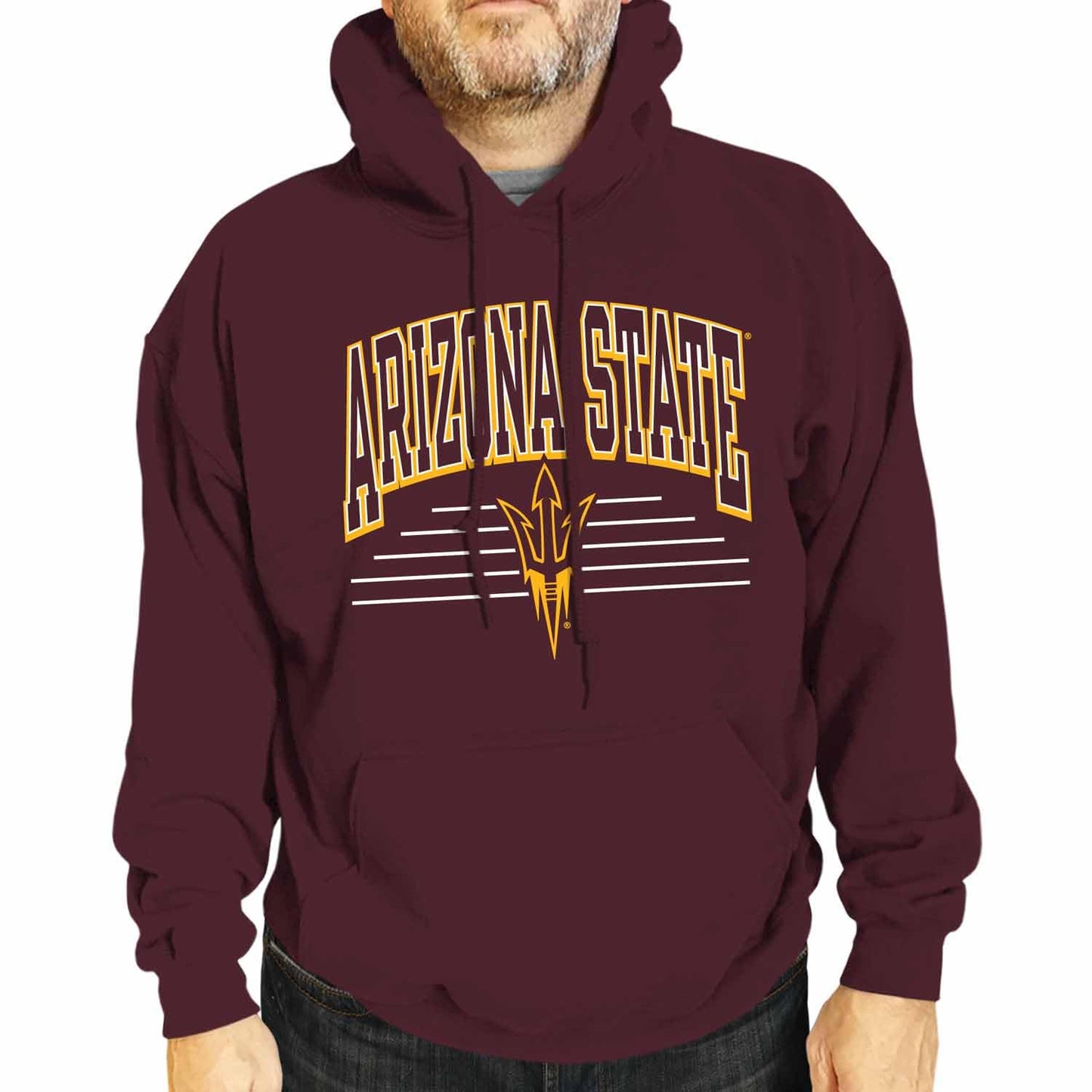 Campus Colors NCAA Overtime Classics Hooded Fleece Sweatshirt - Men Women | Officially licensed NCAA hoodie - unisex cotton poly fleece - kangaroo pocket - machine washable - S to 2XL