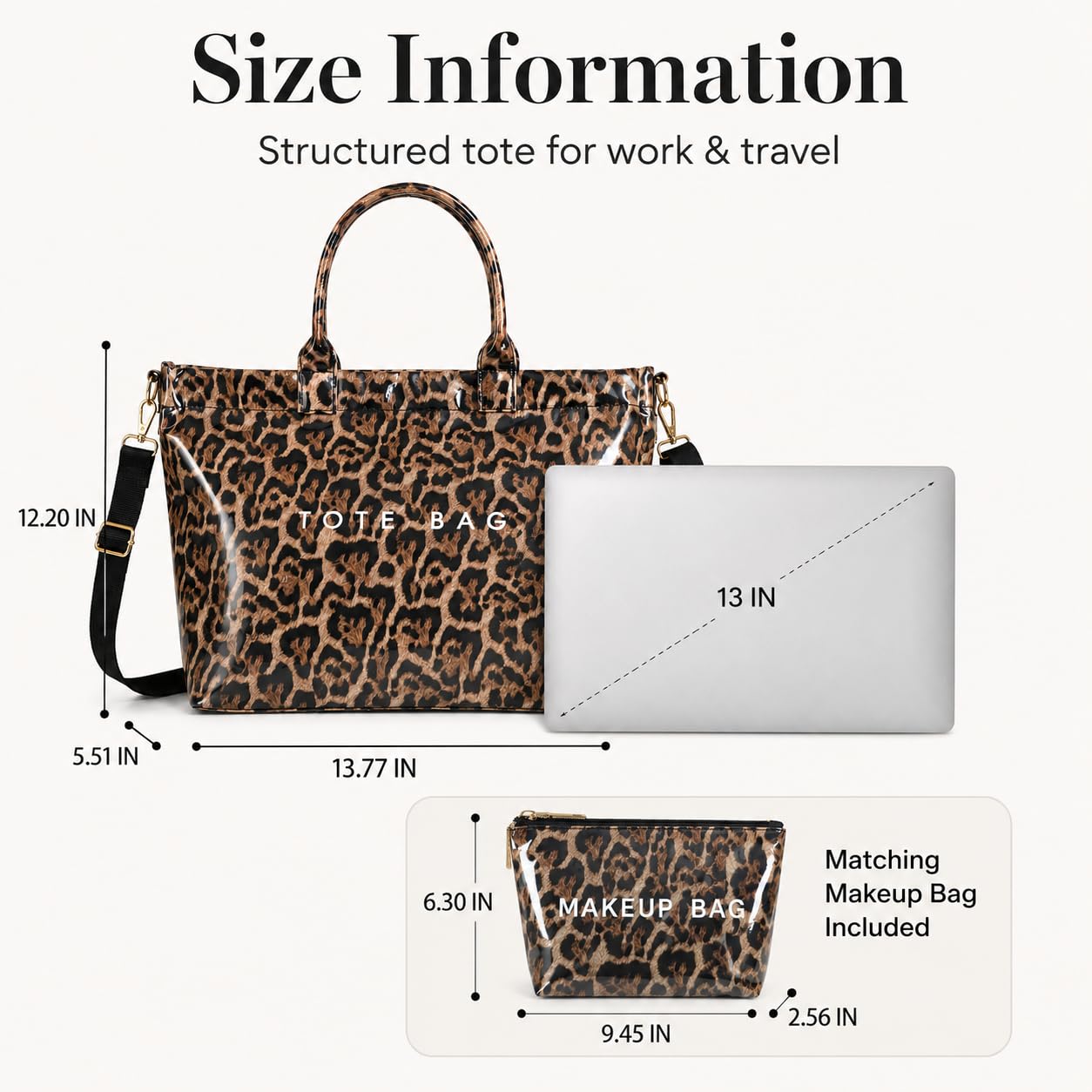 GISMTR Large PVC Tote Bag