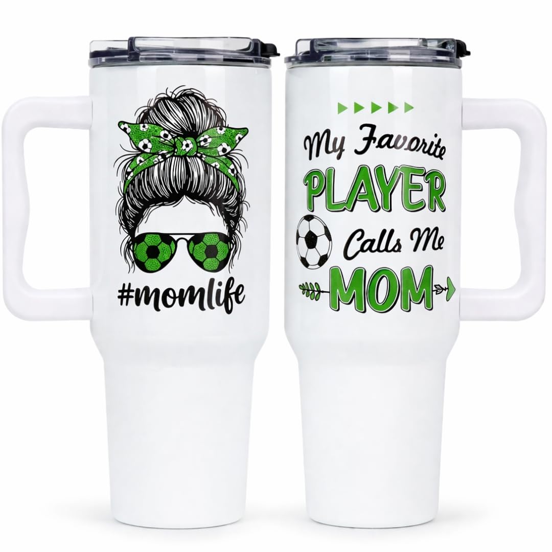 Baseball Mom Gifts - Perfect for Moms from Kids, Friends - Birthday & Christmas - 40oz Tumbler with Handle