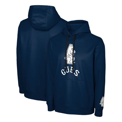 FOCO MLB Men's Official Cooperstown Primary Logo Wordmark Polyester Pullover Hoodie Sweatshirt