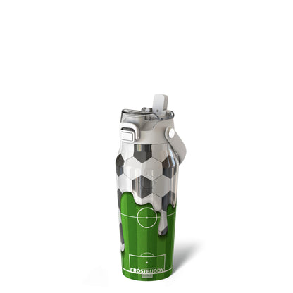 Frost Buddy 24oz Insulated Water Bottle - Straw & Chug Lid - Leak-Proof | Sip-or-chug dual lid | Ice-cold for 24+ hours | Cup-holder friendly