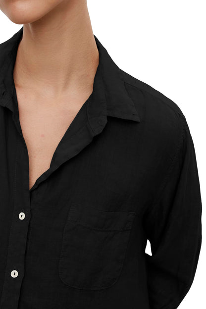Velvet by Graham & Spencer Women's Mulholland by Jenny Graham Woven Linen Button Down