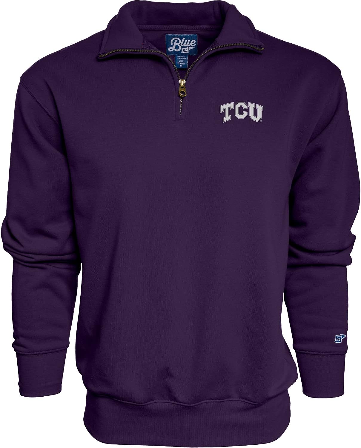 Blue 84 NCAA mens Quarter Zip Sweatshirt Icon