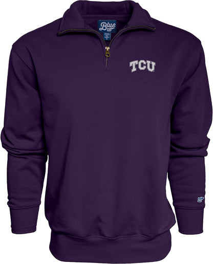 Blue 84 NCAA mens Quarter Zip Sweatshirt Icon