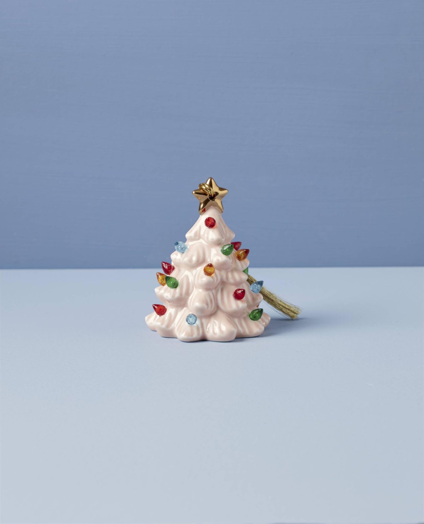 Lenox 893624 Treasured Traditions Holiday Red Bulbs Lit Tree, Christmas Decor