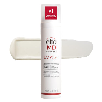 EltaMD UV Clear Face Sunscreen SPF, Oil-Free Sunscreen with Zinc Oxide, Dermatologist Recommended