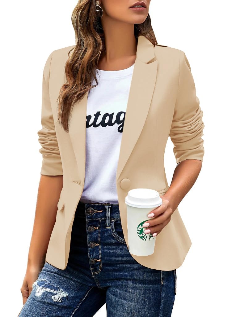 huatandis Women's Business Casual Blazer