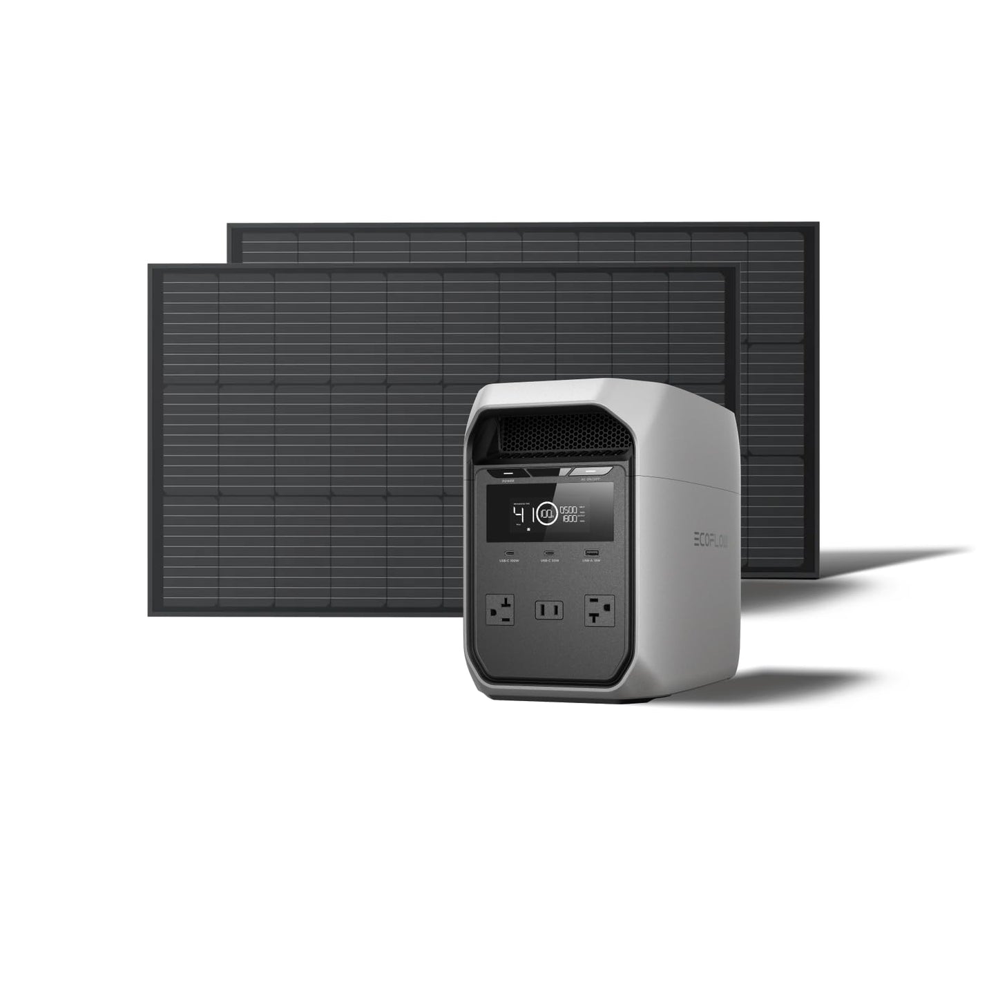 EF ECOFLOW Portable Power Station DELTA 3 Classic, 1024Wh LiFePO4 Battery, 1800W AC/100W USB-C Output, 1 Hr Fast Charge, Solar Generator for Home Backup, Camping & RVs (Solar Panel Optional)