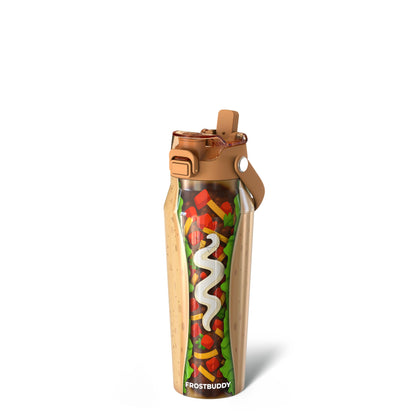 Frost Buddy 24oz Insulated Water Bottle - Straw & Chug Lid - Leak-Proof | Sip-or-chug dual lid | Ice-cold for 24+ hours | Cup-holder friendly