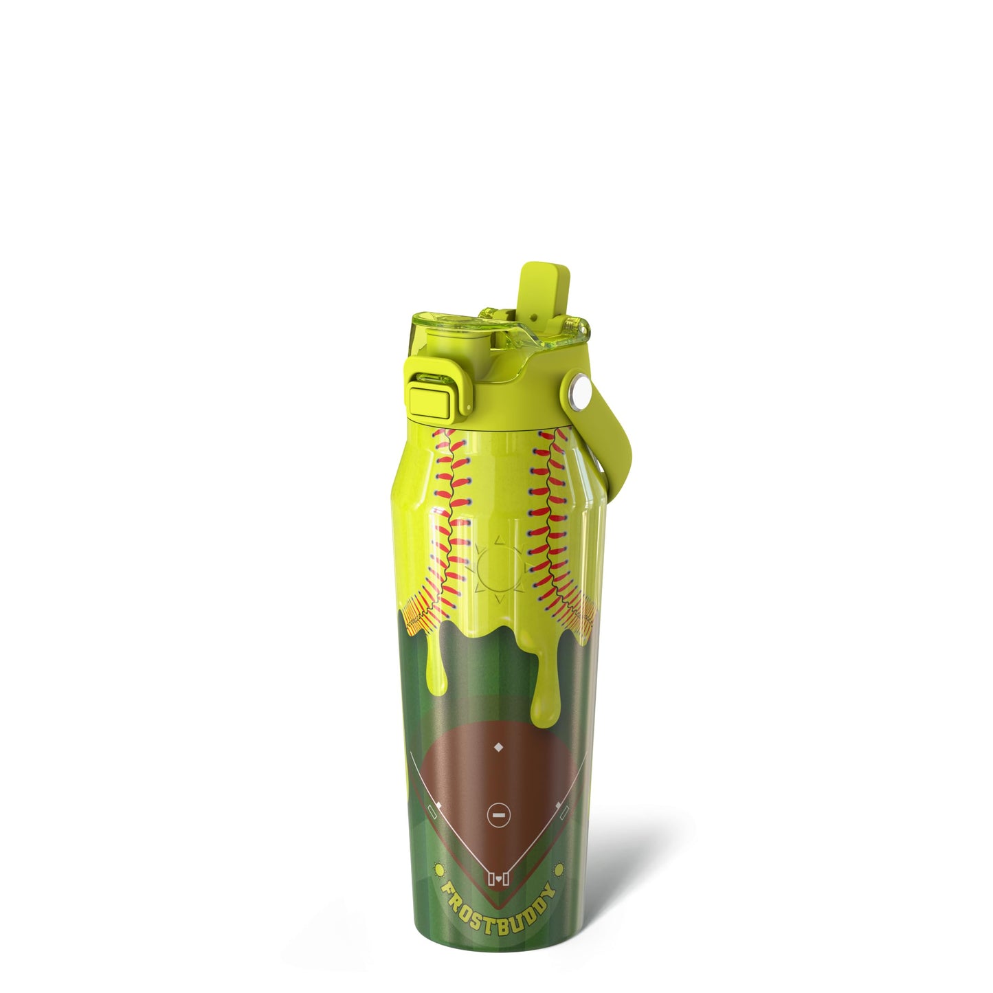 Frost Buddy 24oz Insulated Water Bottle - Straw & Chug Lid - Leak-Proof | Sip-or-chug dual lid | Ice-cold for 24+ hours | Cup-holder friendly