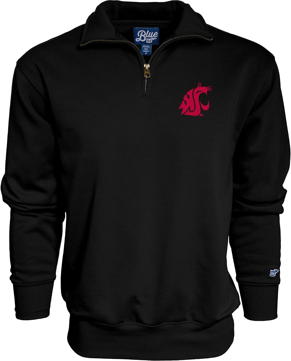 Blue 84 NCAA mens Quarter Zip Sweatshirt Icon