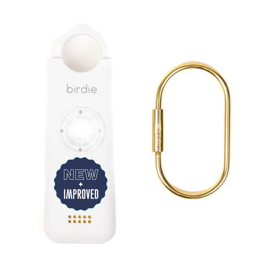 She’s Birdie 3.0 New Version – The Original Personal Safety Alarm for Women by Women–Loud Siren, Flash Light and Rechargeable Battery in a Variety of Colors (Aqua Blue)