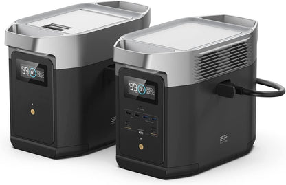 EF ECOFLOW Portable Power Station DELTA 3 Classic, 1024Wh LiFePO4 Battery, 1800W AC/100W USB-C Output, 1 Hr Fast Charge, Solar Generator for Home Backup, Camping & RVs (Solar Panel Optional)